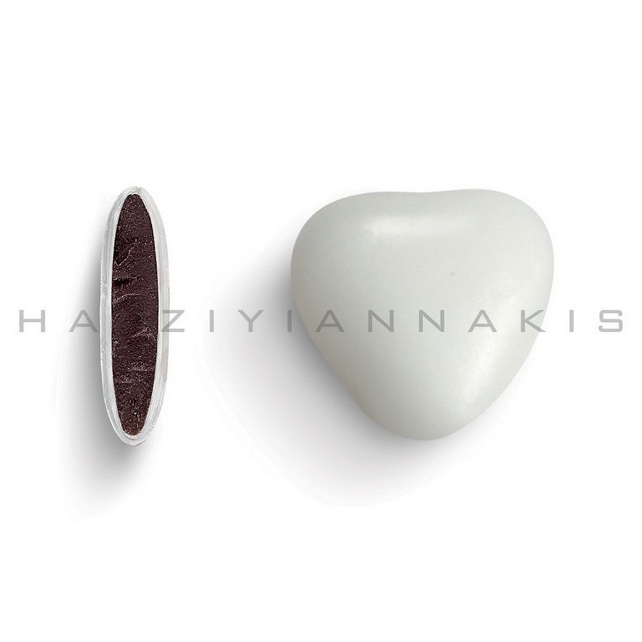 Kαρδιά μεσαία λευκό ματ 1000gr