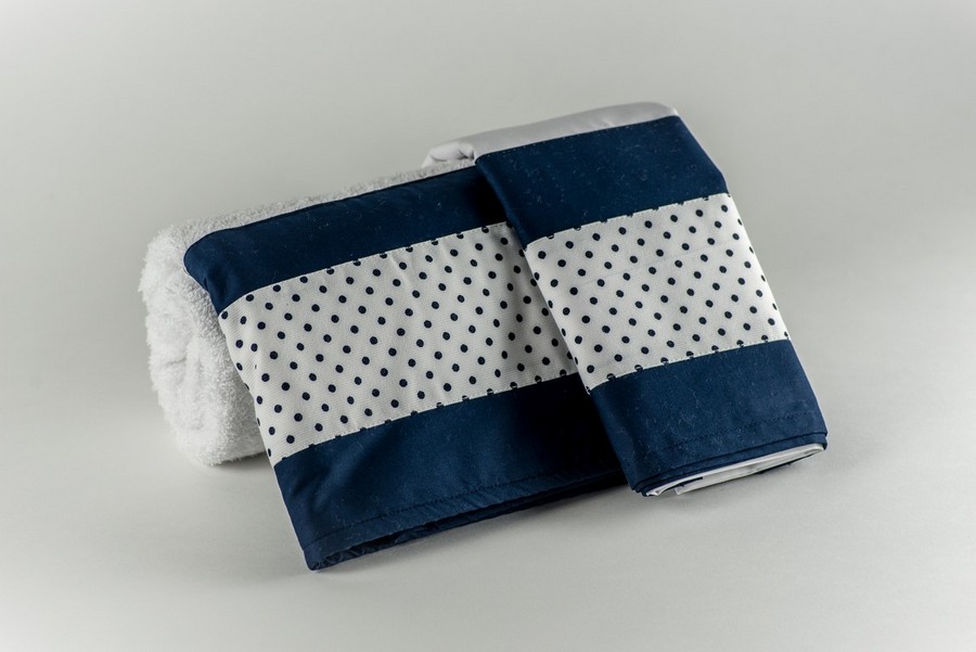 M32-28 Λαδόπανα βάπτισης αγόρι Μ32 Μπλε Πουα - Image 1