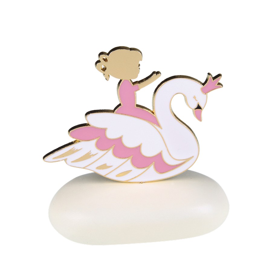 Κύκνος με Κοριτσάκι σε Βότσαλο