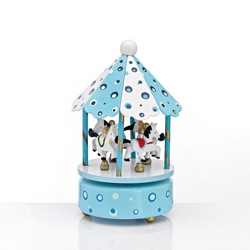 Καρουζέλ Ξύλινο Σιέλ πουα Μεγάλο με Μουσική και Περιστροφή