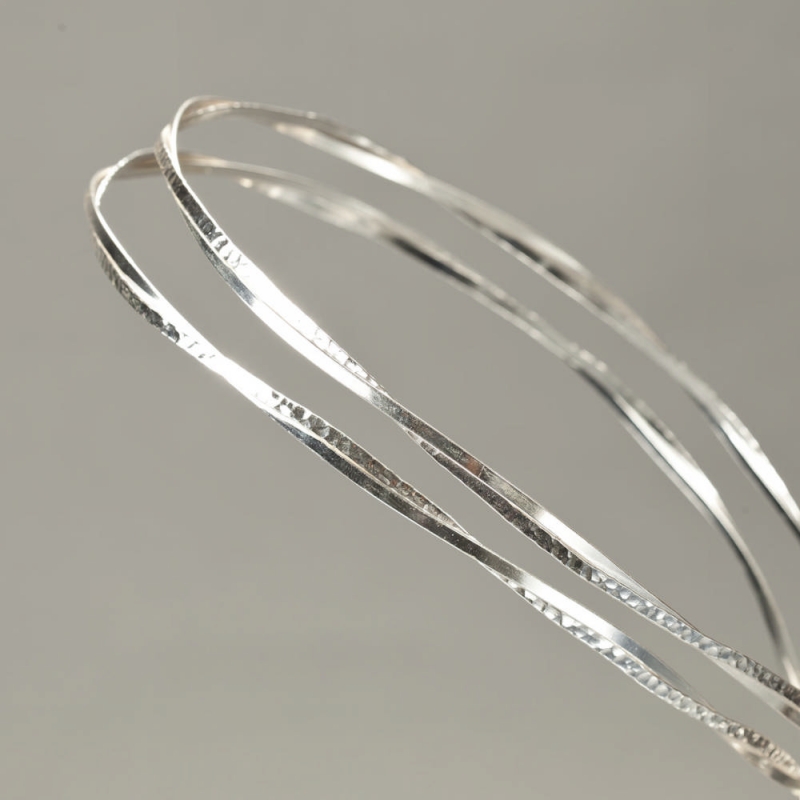 Στέφανα Γάμου Minimal επάργυρα Βενετία s294