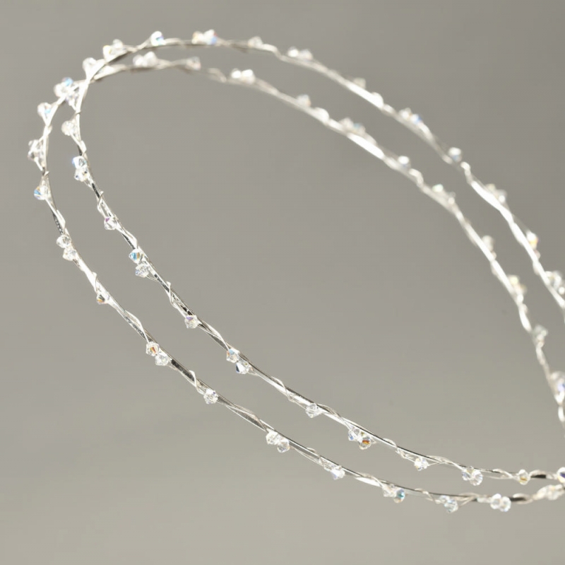 Στέφανα Γάμου Επάργυρα κλασσικά Ανδρομάχη s264