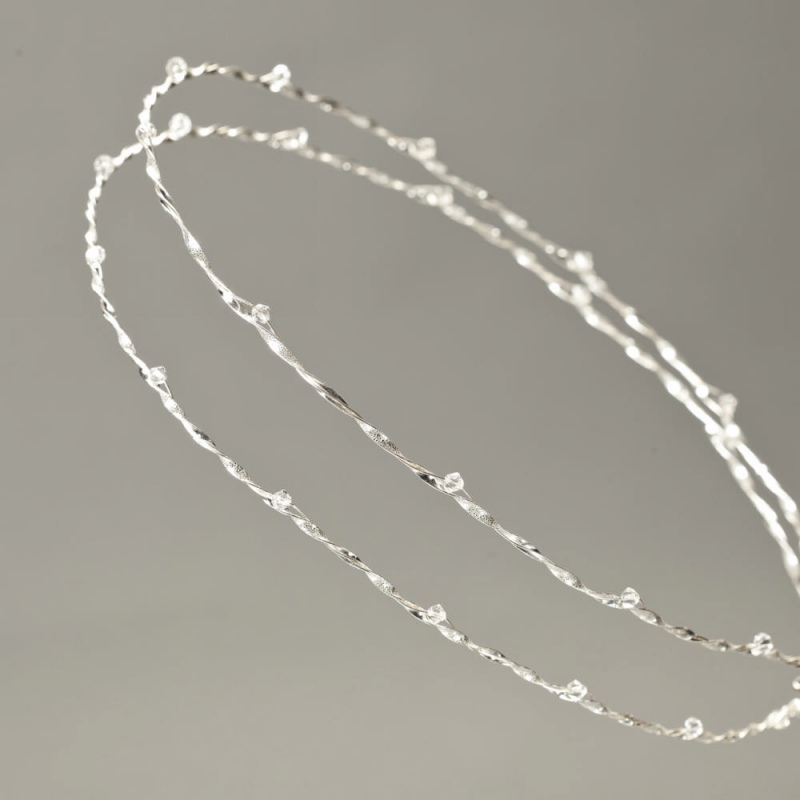 Επάργυρα στέφανα γάμου διαμαντοβολή-swarovski s204 Στέφανα Γάμου Επάργυρα διαμαντοβολή-swarovski s204 - Image 1