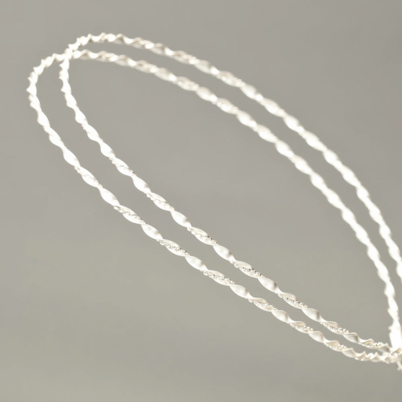 Στέφανα γάμου Επάργυρα αμμοβολή Θέμις s139