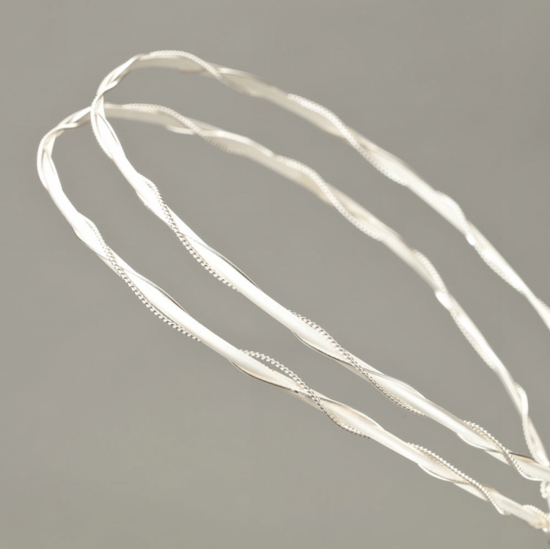 Στέφανα γάμου Επάργυρα αμμοβολή Θέμις Κλεοπάτρα s144