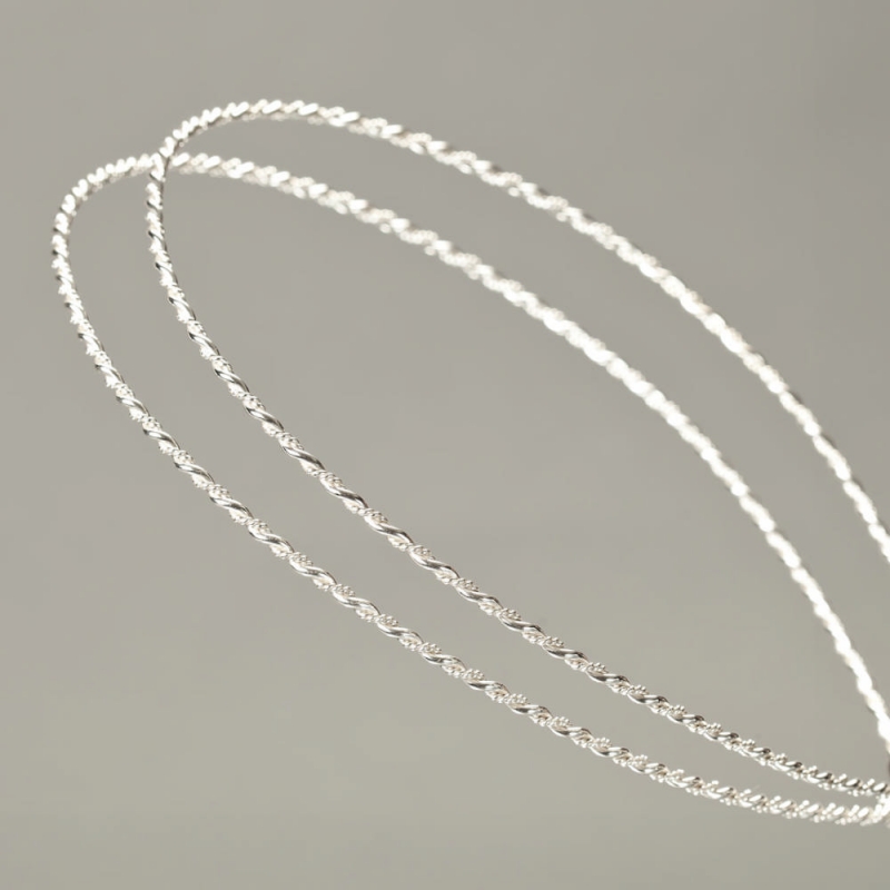 Στέφανα γάμου Επάργυρα  με στριφτή διακόσμηση s159