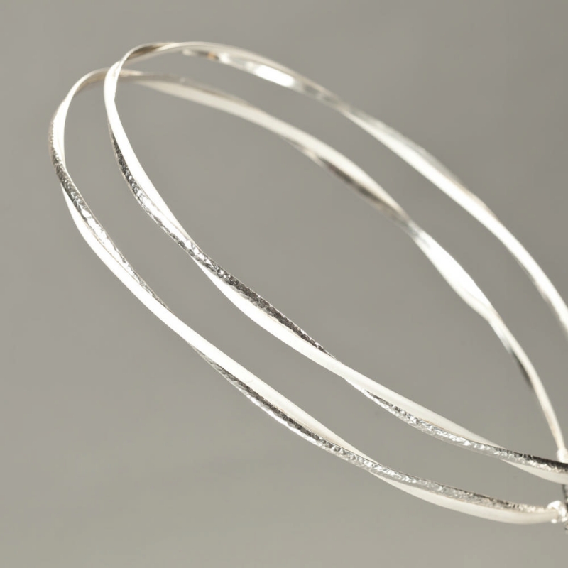 Στέφανα γάμου Minimal επάργυρα  Βεατρίκη s278