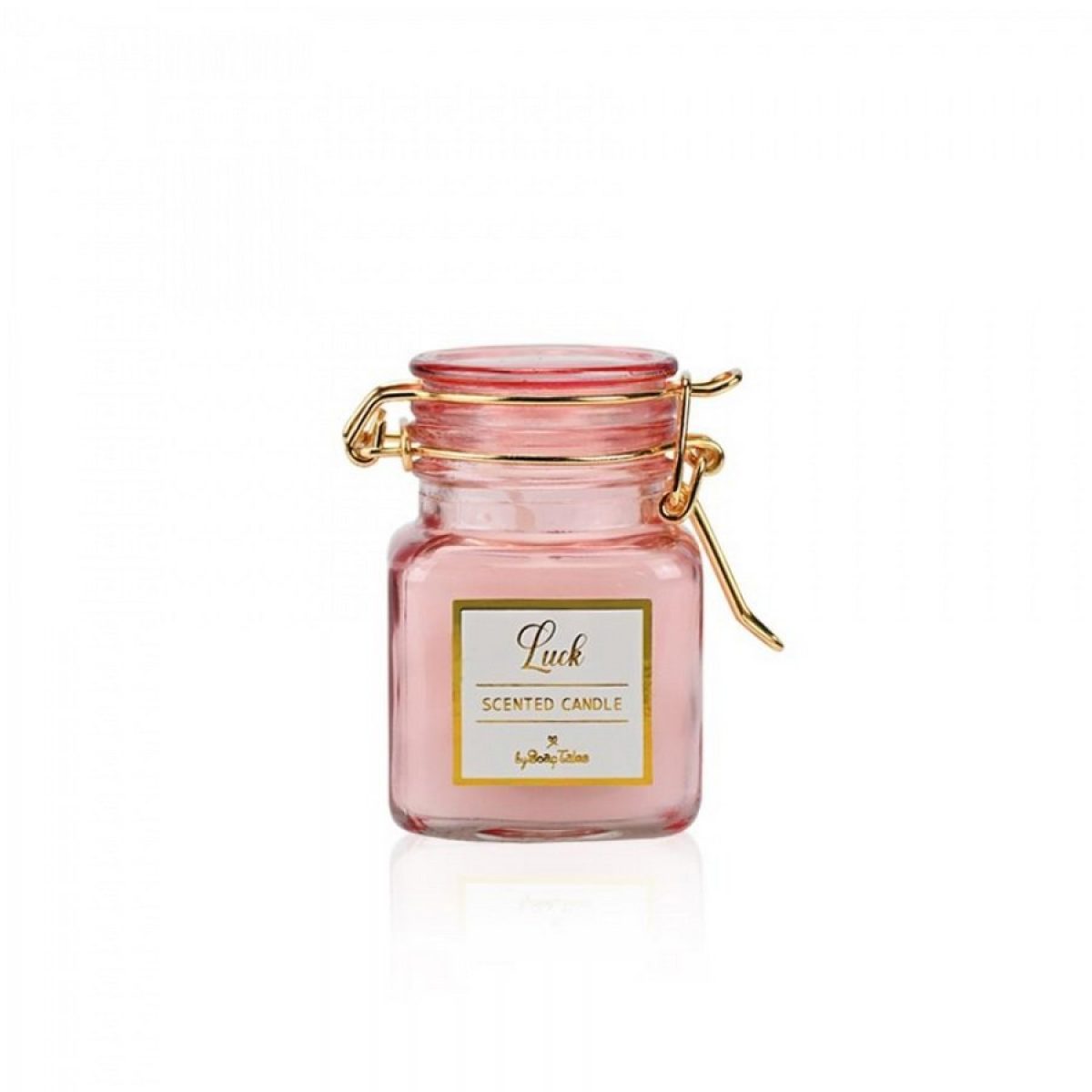 Μπομπονιέρα Αρωματικό κερί ροζ strawberry 5.3x8cm 80gr ST00712 - Image 2