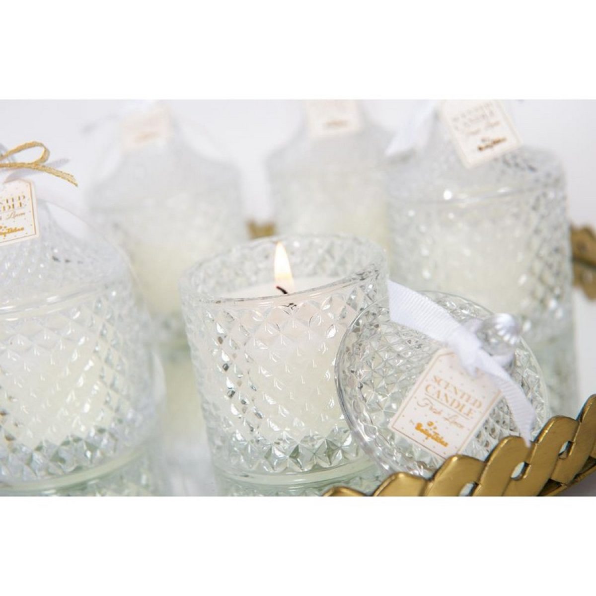 Μπομπονιέρα Κερί με άρωμα fresh linen ST00505 - Image 2