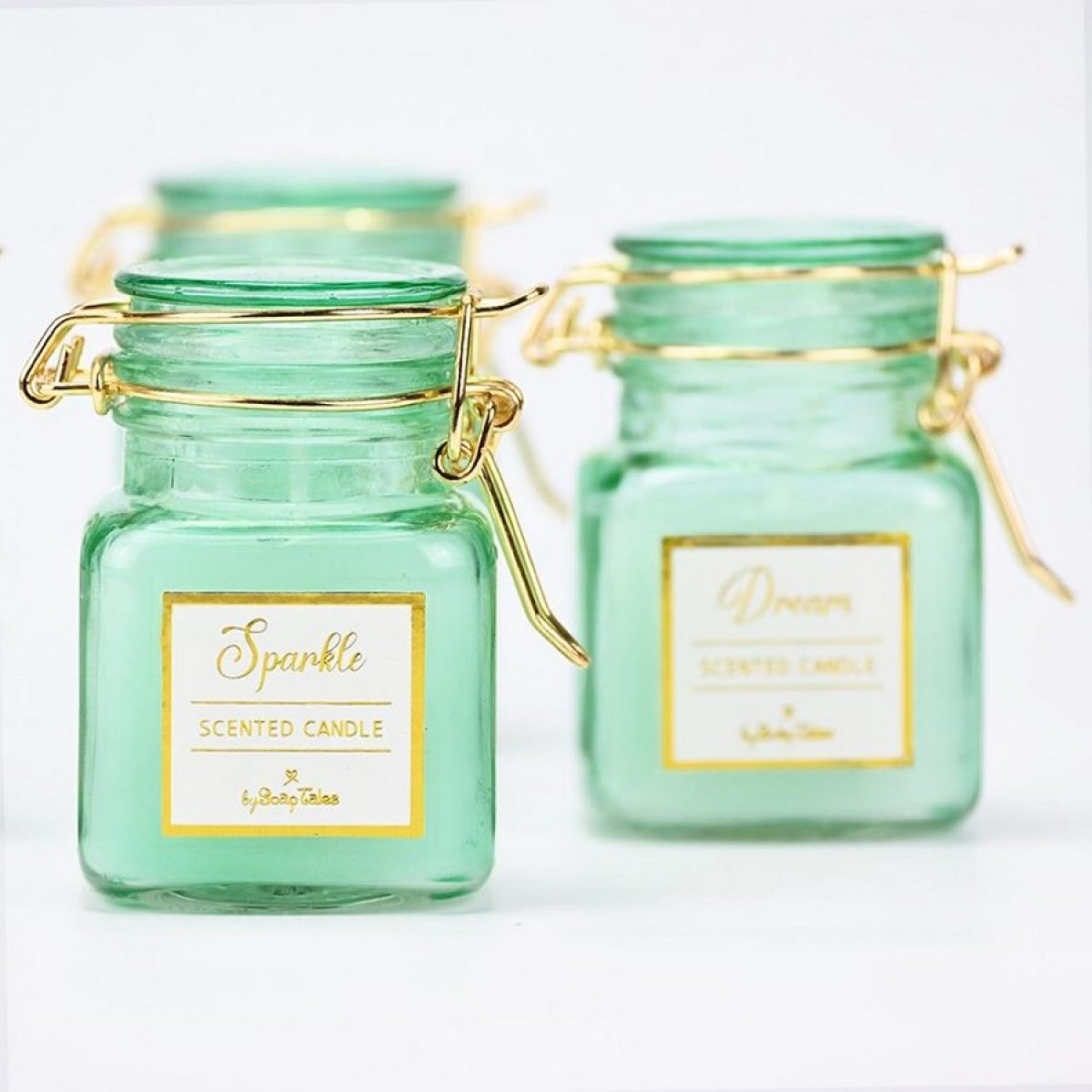 Μπομπονιέρα Αρωματικό κερί βεραμάν green tea 5.3x8cm 80gr ST00714