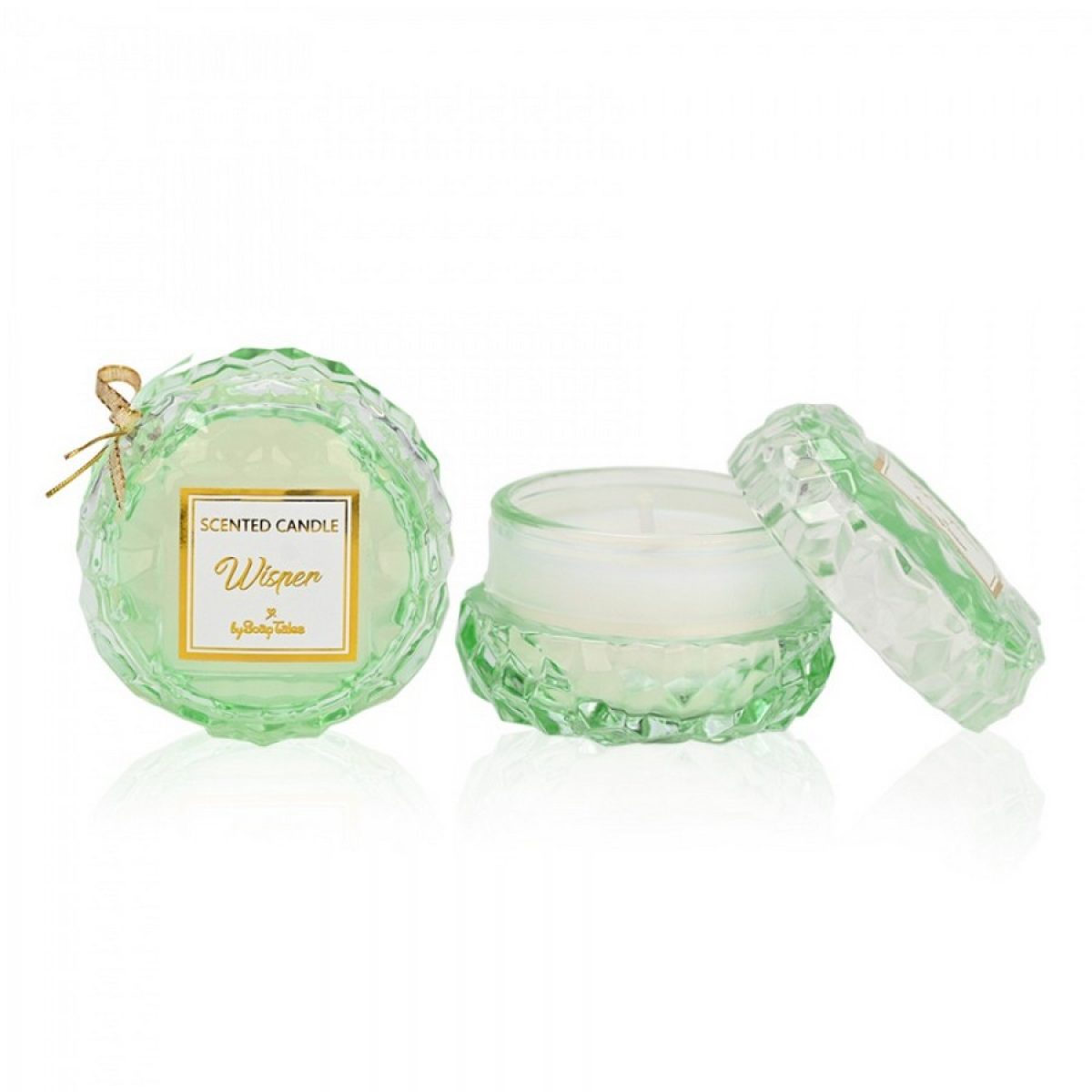 Μπομπονιέρα Αρωματικό κερί στρογγυλό βεραμάν με άρωμα Wisper 50gr. ST00625