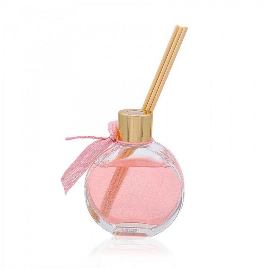 Μπομπονιέρα Αρωματικό χώρου στρογγυλό ροζ με glitter και άρωμα Chance 60ml. ST00622
