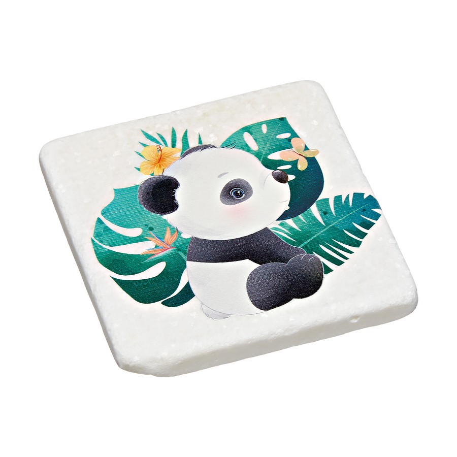 Μπομπονιέρα Βάπτισης Σουβέρ Μάρμαρο με εκτύπωση 9x9x1cm Κοάλα