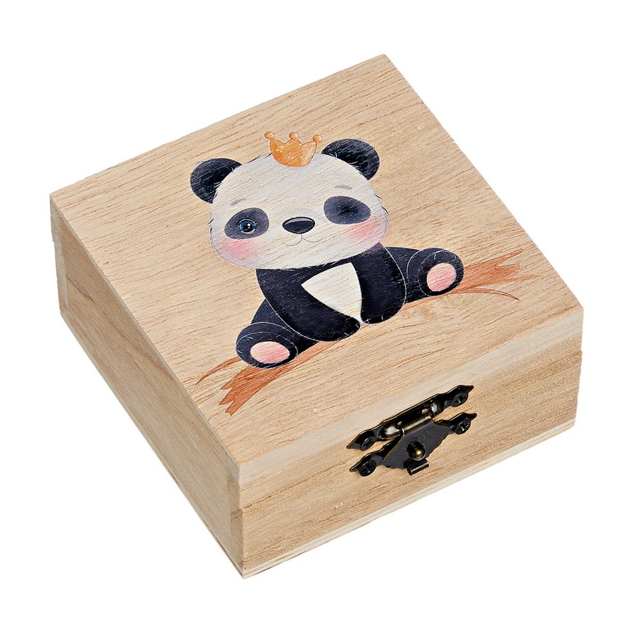 Μπομπονιέρα Βάπτισης Κουτάκι με Εκτύπωση 8x8x4cm Πάντα