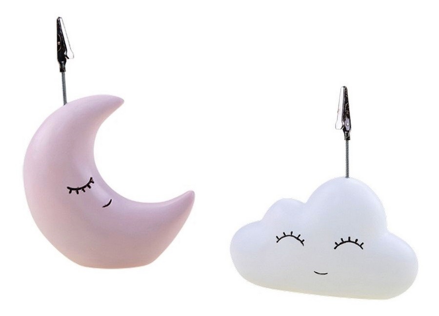 Μπομπονιέρα Βάπτισης Φεγγάρι Ροζ & Σύννεφο 2200Β  (Υ 12cm)