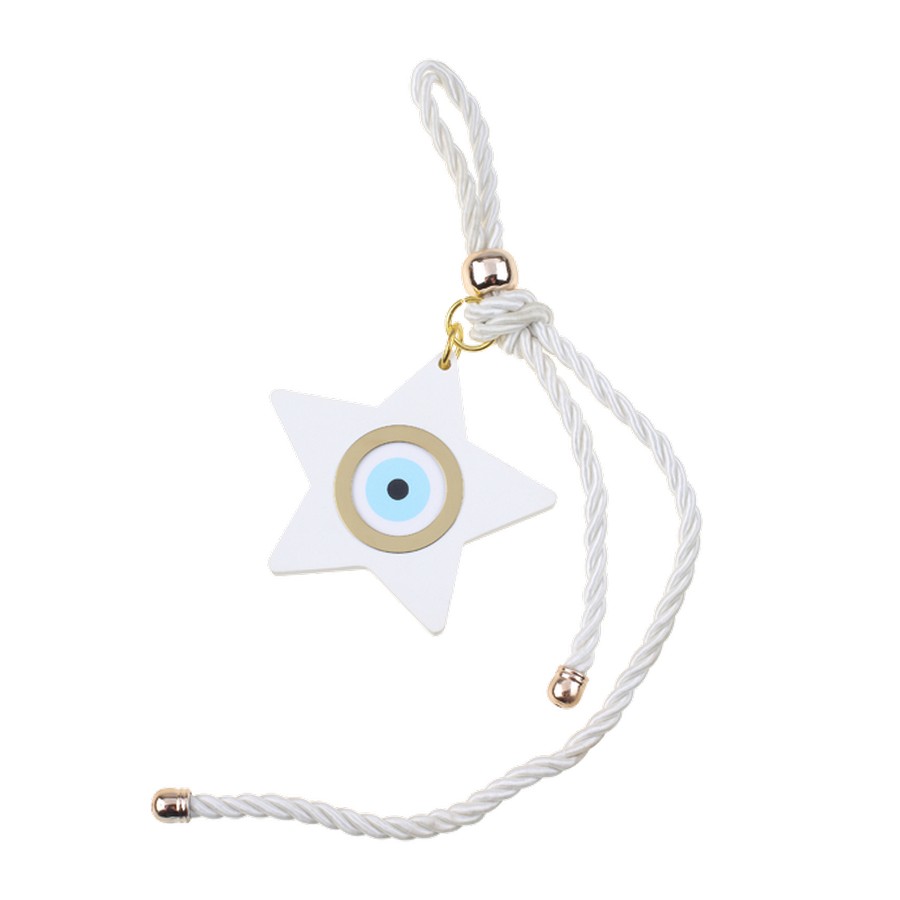 Μπομπονιέρα Βάπτισης Αστέρι με Ματάκι Μπρελόκ Κρεμαστό 2220 (Υ 25cm x Π 7cm)