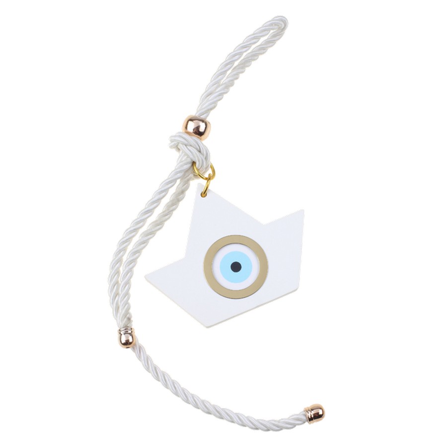 Μπομπονιέρα Βάπτισης Καράβι με Ματάκι Μπρελόκ Κρεμαστό 2218 (Υ 25cm x Π 8cm)