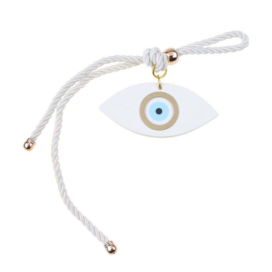 Μπομπονιέρα Βάπτισης Ματάκι Μπρελόκ Κρεμαστό 2219 Υ (25cm x Π 7cm)