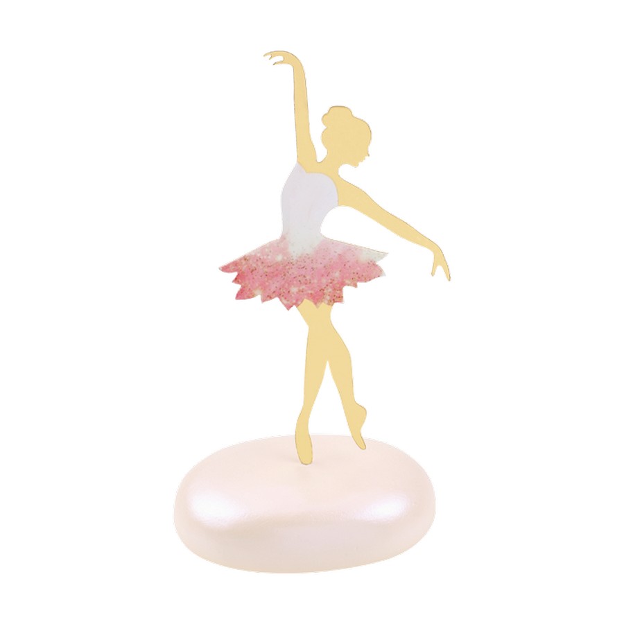 Μπομπονιέρα Βάπτισης Μπαλαρίνα σε Βότσαλο 2206 (Υ 13.5cm Χ Π 7cm)