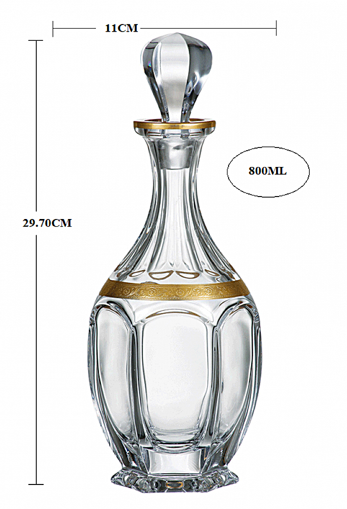 ΚΑΡΆΦΑ ΚΡΥΣΤΆΛΛΙΝΗ .ΚΜ10 SAFARI GOLD (800ml)