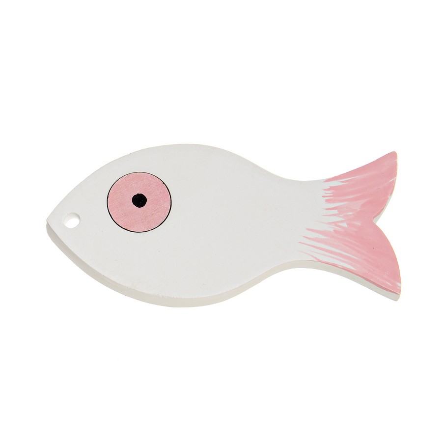 Κεραμικές Μπομπονιέρες Ψαράκι Ροζ 10x5cm