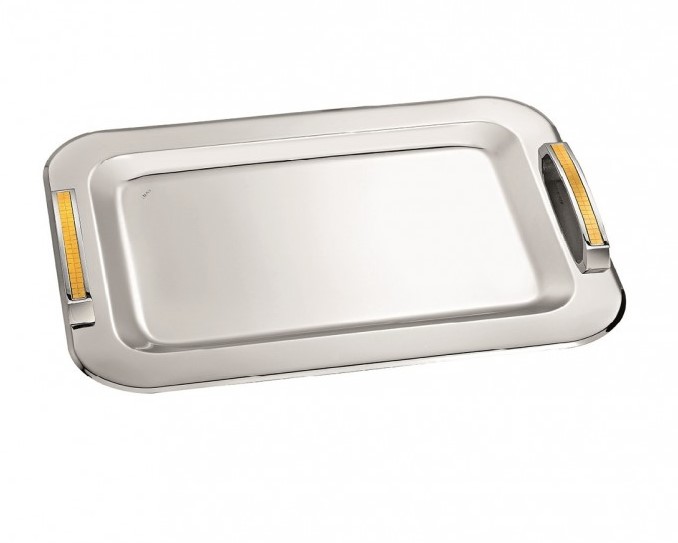 Δίσκος γάμου με χρυσά χερούλια 2104