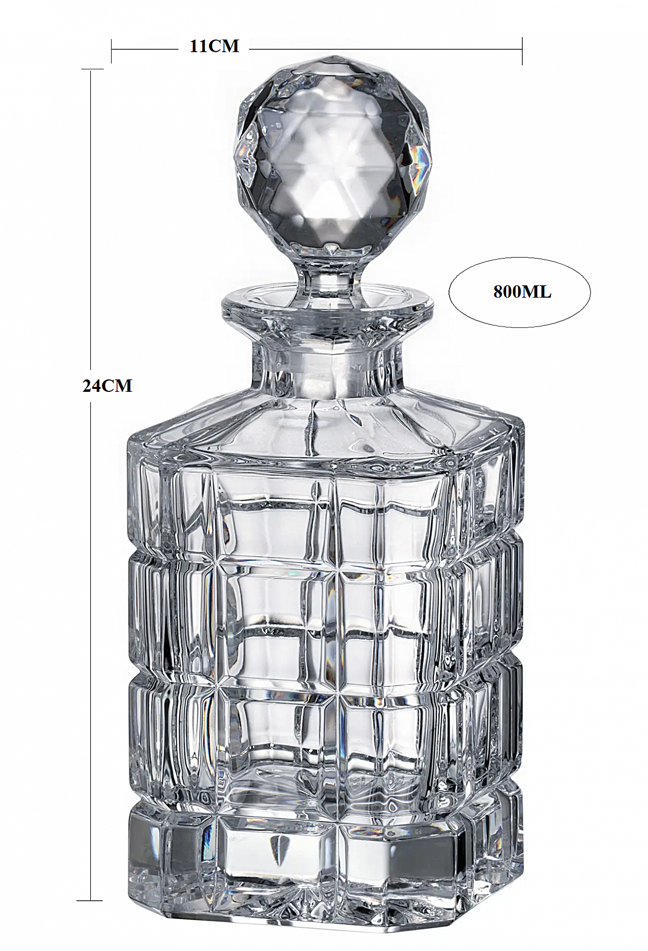 ΚΑΡΆΦΑ ΚΡΥΣΤΆΛΛΙΝΗ ΚΜ220 TIMESQUARE (800ml)