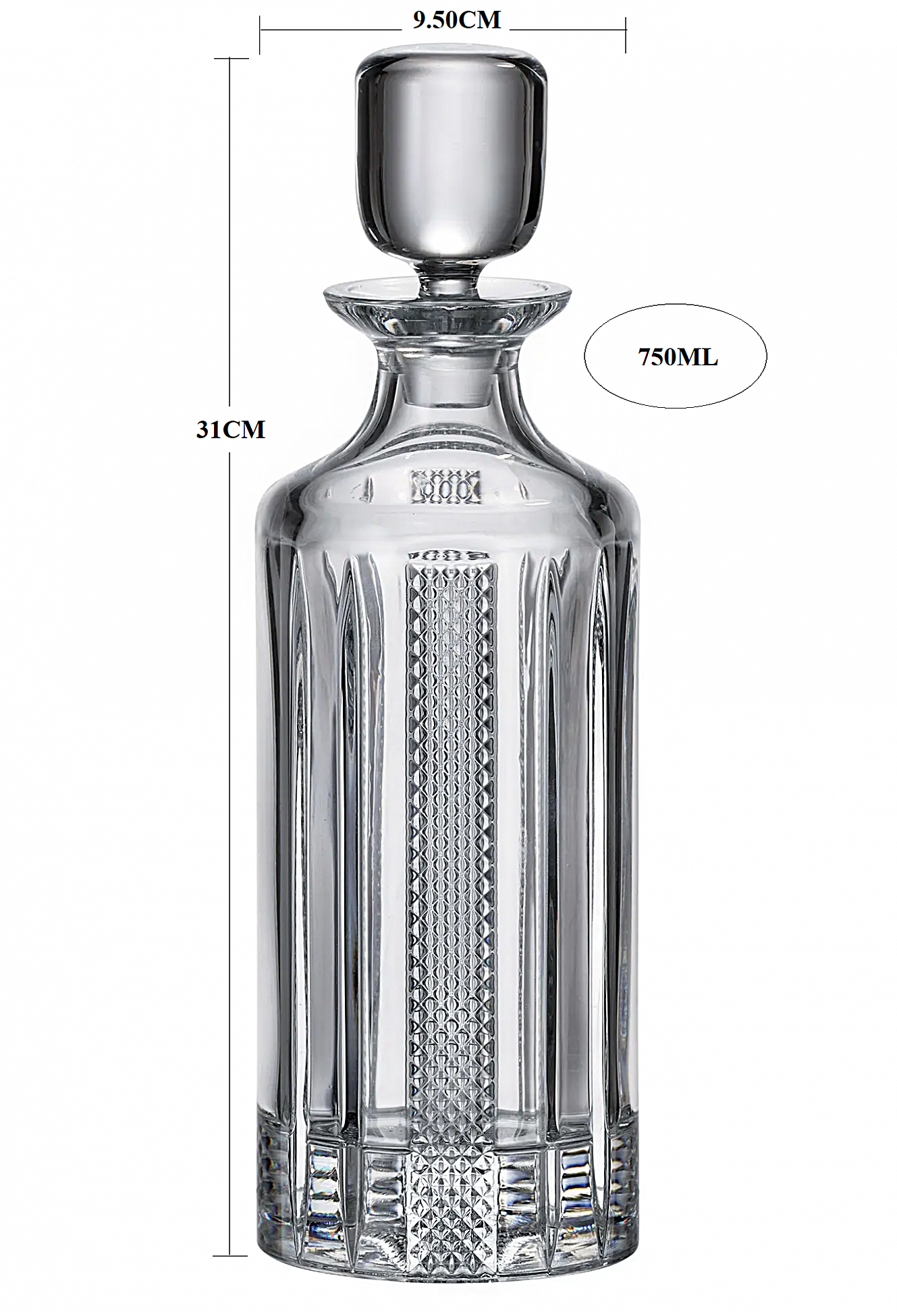 ΚΑΡΆΦΑ ΚΡΥΣΤΆΛΛΙΝΗ ΚΜ470 CHOKER (750ml)