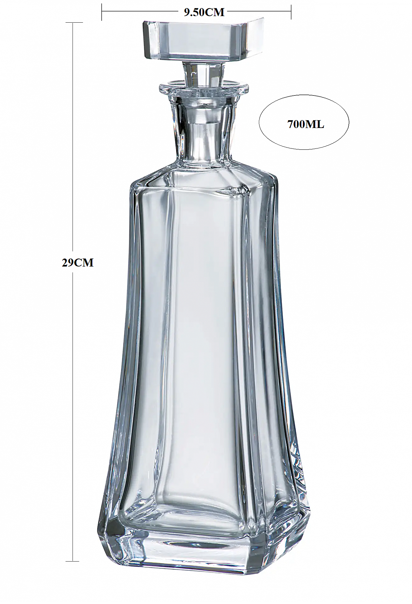 ΚΑΡΆΦΑ ΚΡΥΣΤΆΛΛΙΝΗ ΚΜ60 AREZZO (700ml)