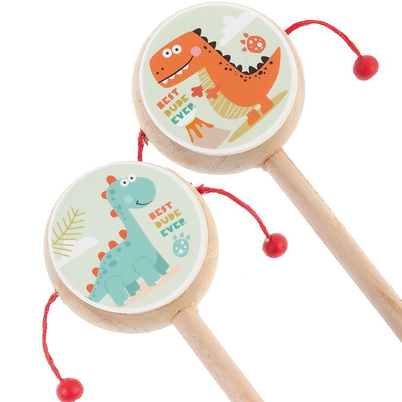 Ξύλινο τυμπανάκι Δεινόσαυρος