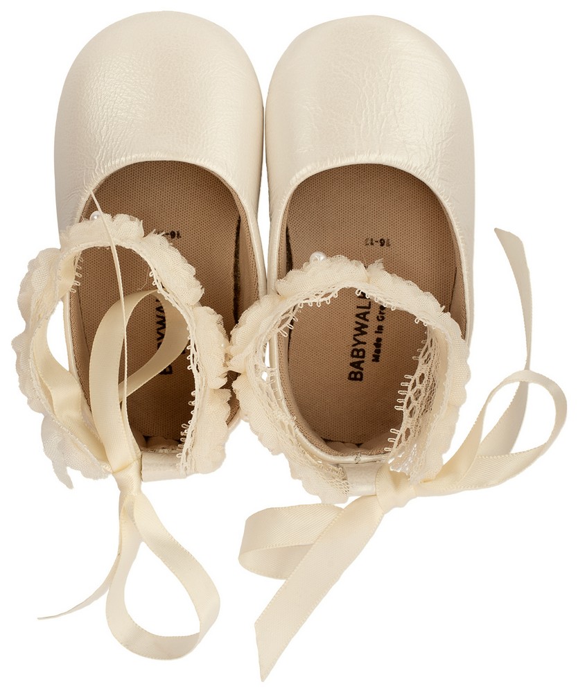 Μπαλαρίνα με Δέσιμο στον Αστράγαλο MI1506 Εκρού