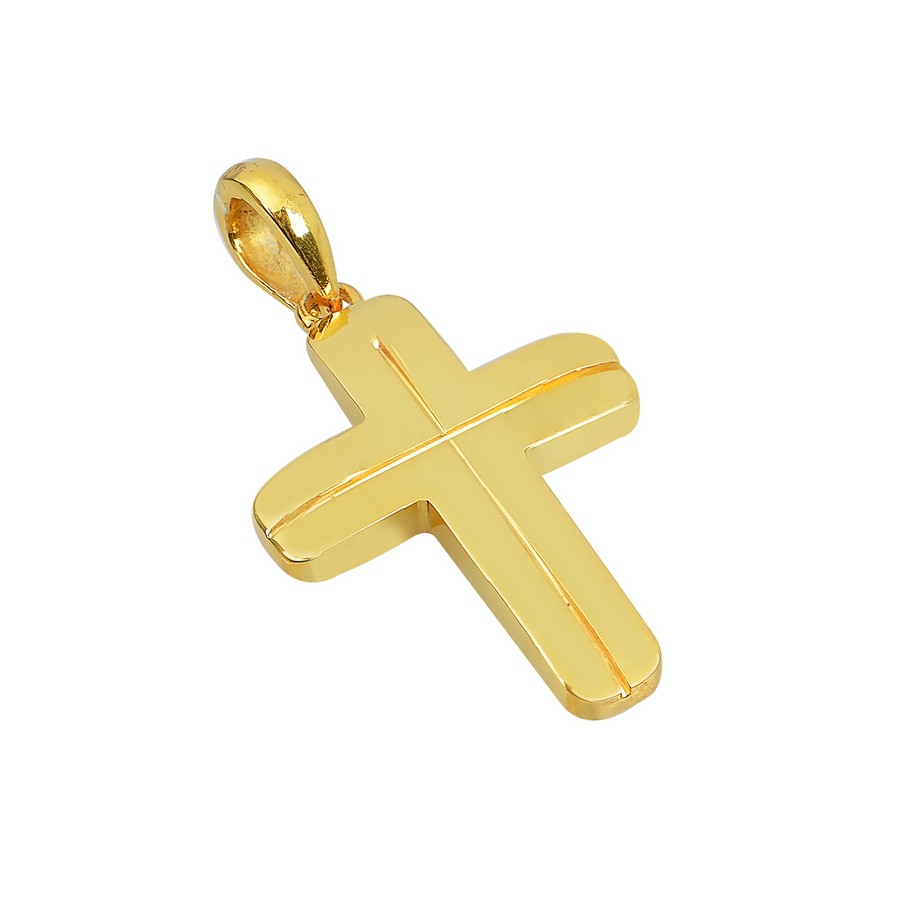 Σταυρός Βάπτισης για Αγόρι Χρυσός 14Κ Μασίφ ΑΣ006
