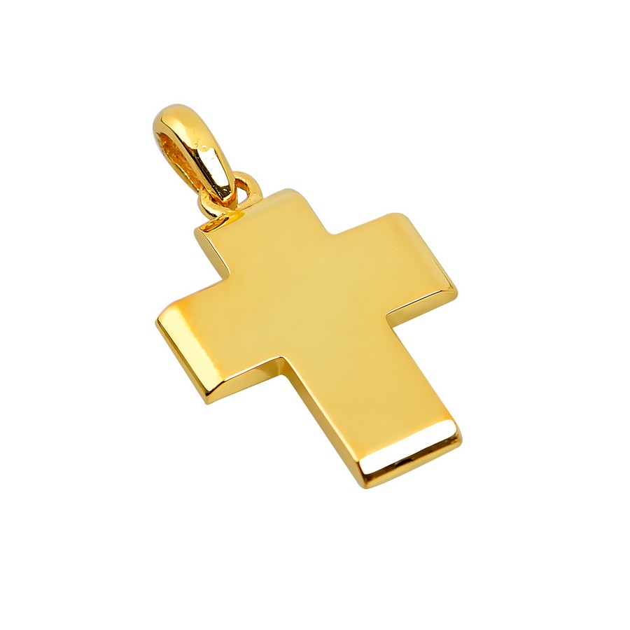 Σταυρός Βάπτισης για Αγόρι Χρυσός 14Κ (Μασίφ Χειροποίητος) ΑΣ015