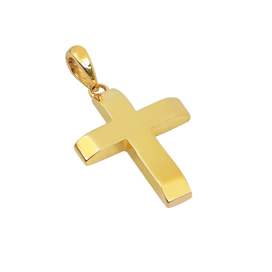 Σταυρός Βάπτισης για Αγόρι Χρυσός 14Κ Μασίφ Χειροποίητος ΑΣ015