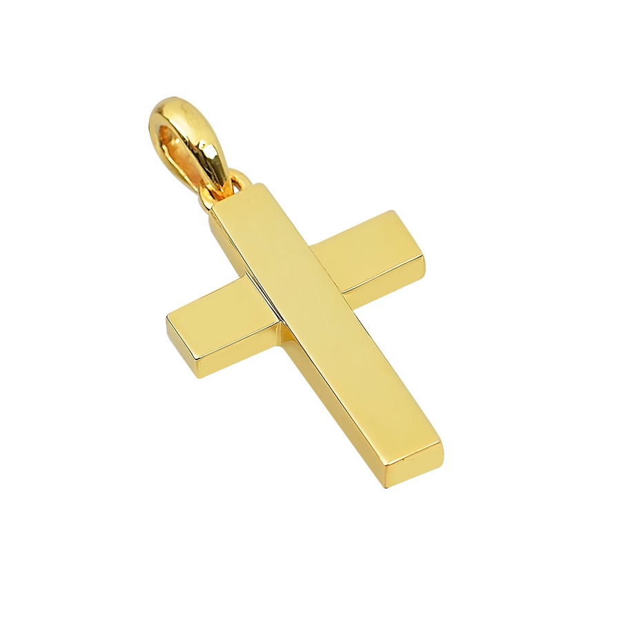 Σταυρός Βάπτισης για Αγόρι Χρυσός 14Κ (Μασίφ Χειροποίητος) ΑΣ021