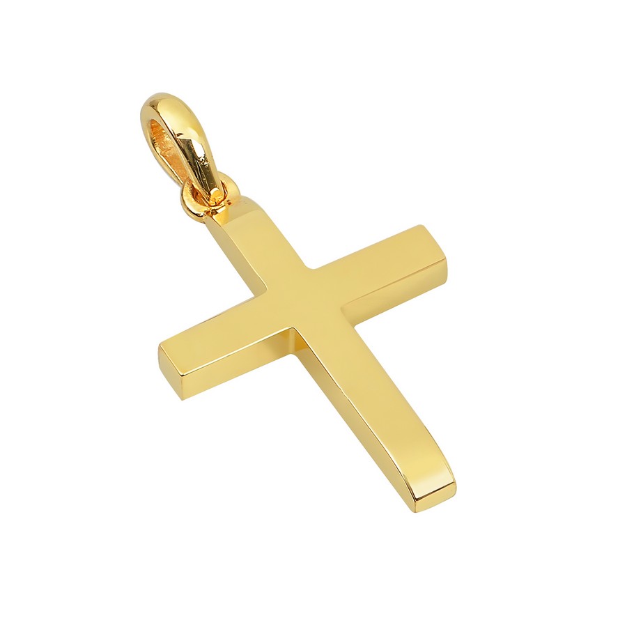 Σταυρός Βάπτισης για Αγόρι Χρυσός 14Κ (Μασίφ Χειροποίητος) ΑΣ022