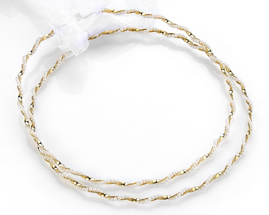 Επάργυρα Χειροποίητα Στέφανα γάμου Ε15