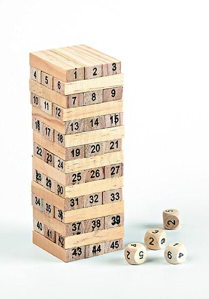 ΜΠΟΜΠΟΝΙΕΡΑ ΞΥΛΙΝΟ ΠΑΙΧΝΙΔΙ ΜΕ ΑΡΙΘΜΟΥΣ 4,5Χ4,5Χ14Υ