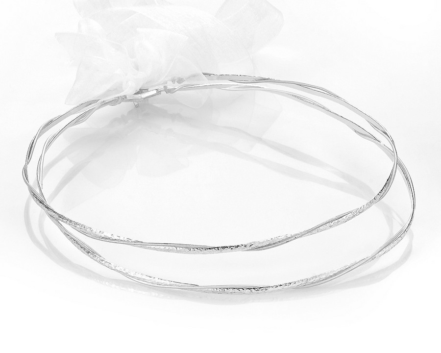 Επάργυρα Χειροποίητα Στέφανα γάμου Ε220Β