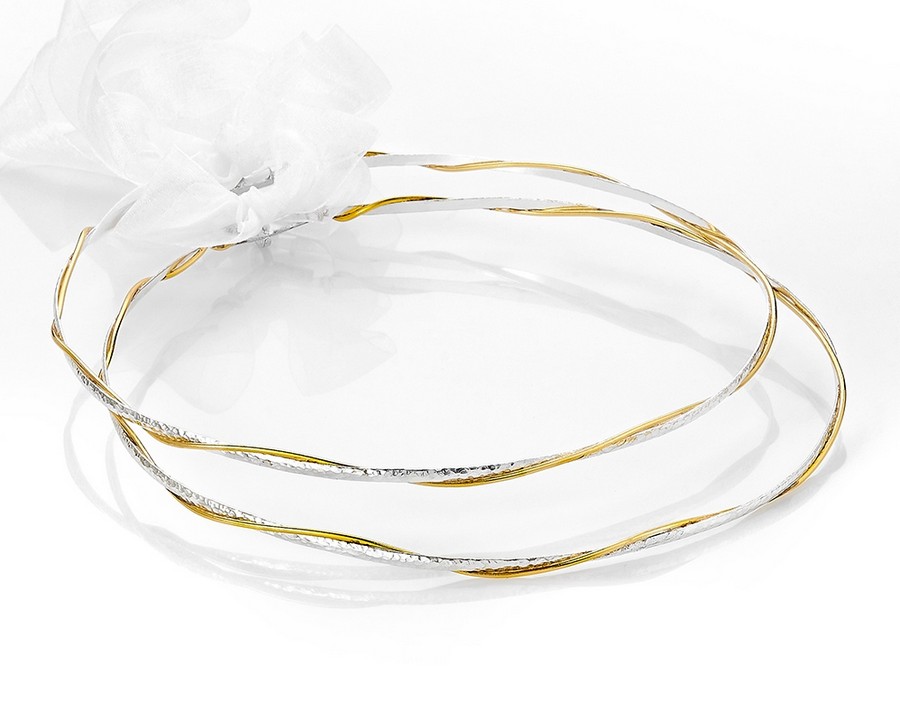 Επάργυρα Χειροποίητα Στέφανα γάμου Ε220