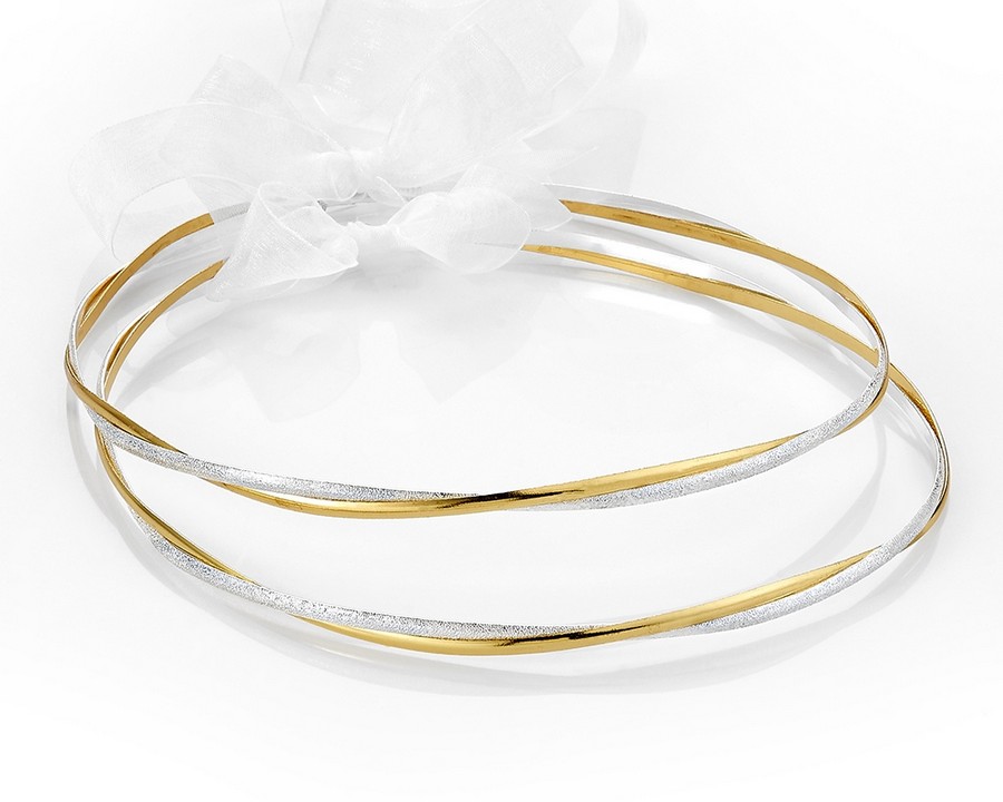 Επάργυρα Χειροποίητα Στέφανα γάμου Ε482