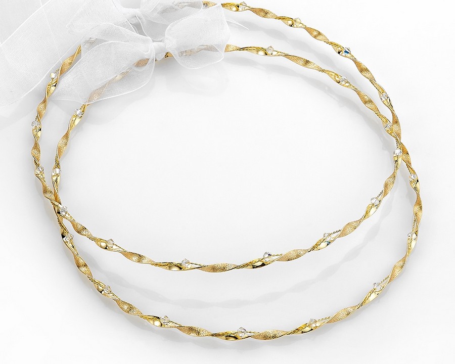 Επάργυρα Χειροποίητα Στέφανα γάμου Ε49