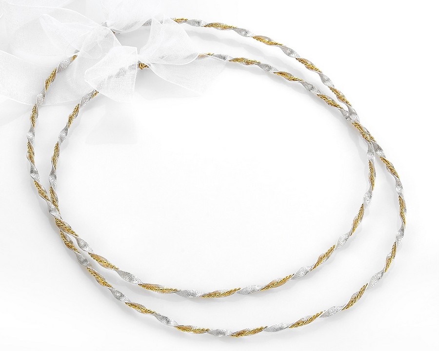 Επάργυρα Χειροποίητα Στέφανα γάμου Ε515