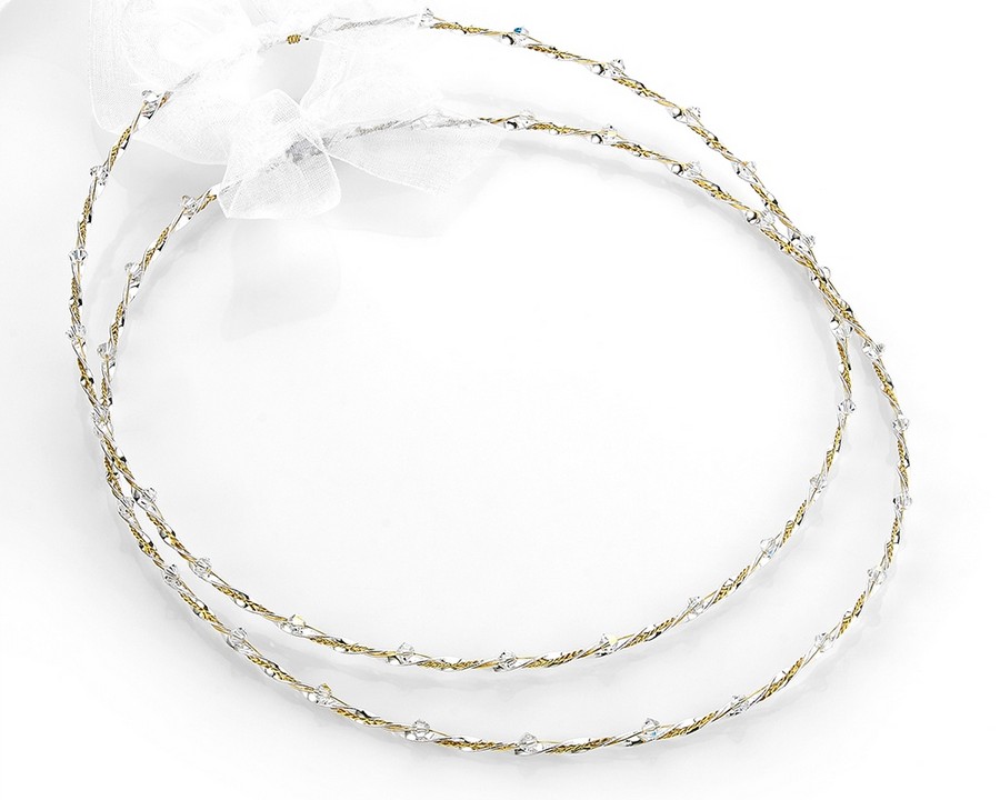 Επάργυρα Χειροποίητα Στέφανα γάμου Ε522