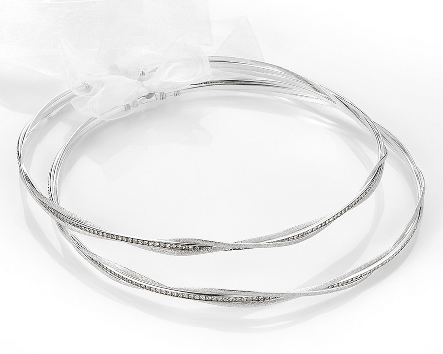 Επάργυρα Χειροποίητα Στέφανα γάμου Ε53