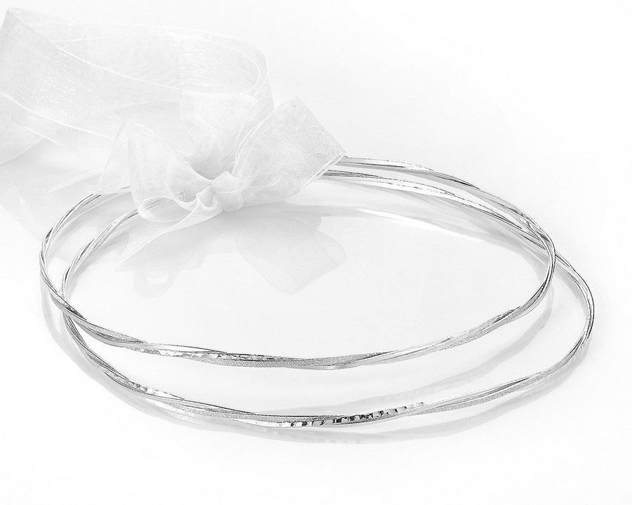 Επάργυρα Χειροποίητα Στέφανα γάμου Ε67