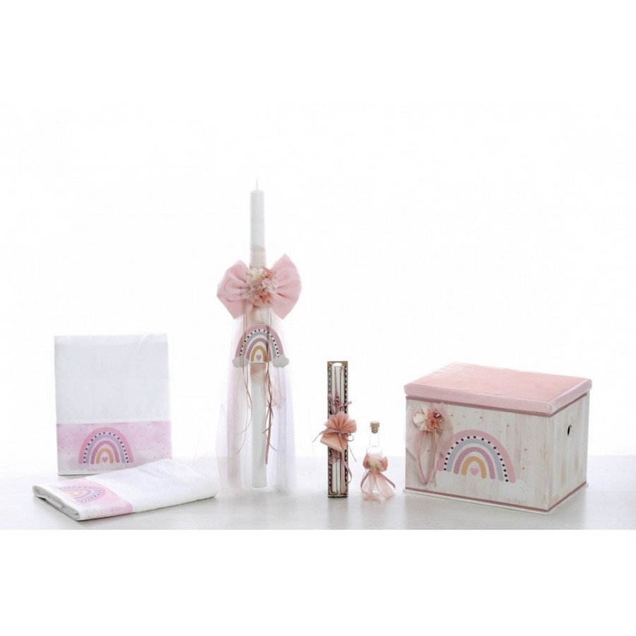 Σετ βάπτισης ουράνιο τόξο 2253