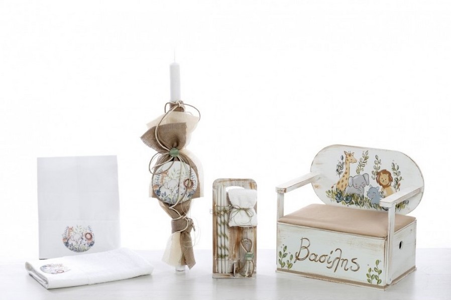 Σετ βάπτισης ζωάκια της ζούγκλας 2265