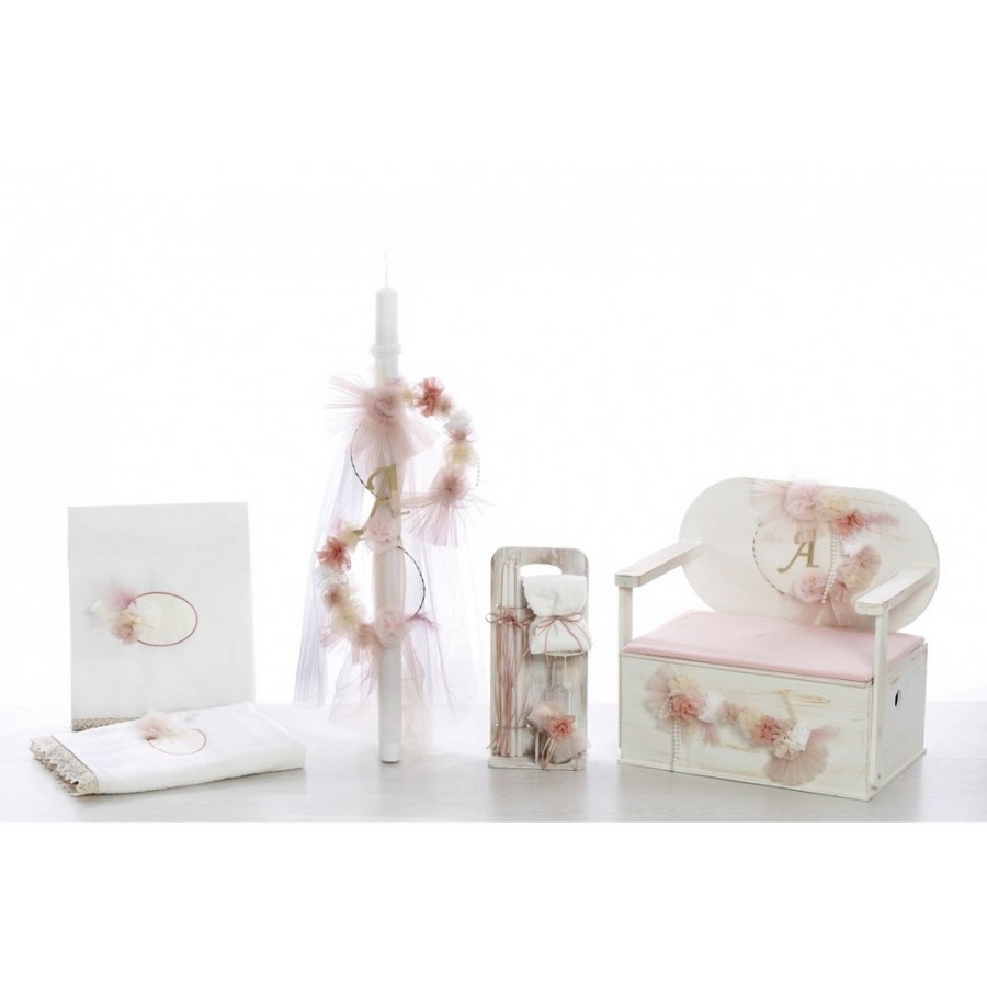 Σετ βάπτισης λουλούδια 2256