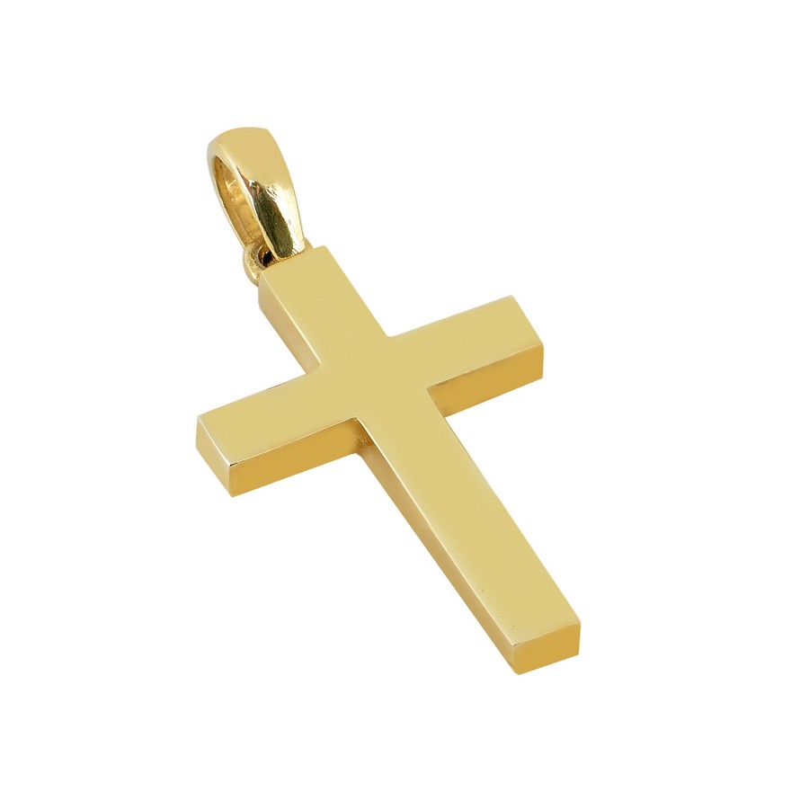Σταυρός Βάπτισης για Αγόρι Χρυσός 14Κ (Μασίφ Χειροποίητος) ΑΣ066